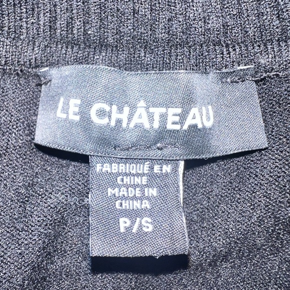 Le Chateau Black and Taupe Turtleneck Sweater - Picture 3 of 5